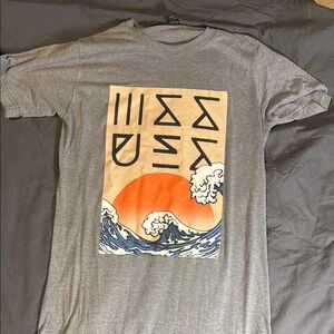 Gray Graphic Issues Band T-Shirt